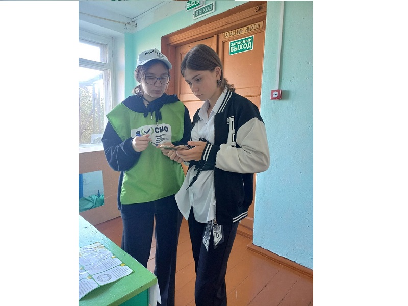 Сегодня волонтеры оказывали помощь в голосовании за выбор символа Новгородской области обучающимся МАОУ &quot;СОШ с. Поддорье&quot;.