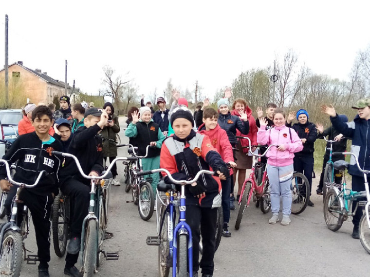 6 мая жители муниципального района приняли участие в велопробеге, посвященному Дню Победы.